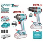 Total Cordless 2 pcs combo kit 66Nm 20V - Image 2
