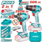Total Cordless 2 pcs combo kit 66Nm 20v - Image 3